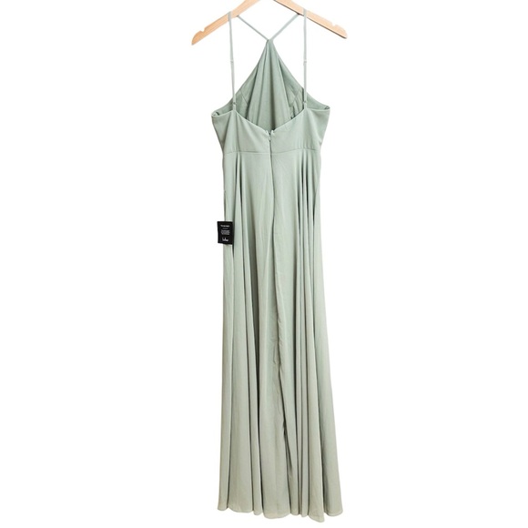 Lulu's Sage Green Maxi Dress - Picture 3 of 6